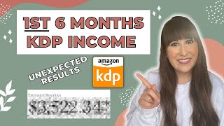 First 6 Months with Amazon KDP  Kindle Direct Publishing Income Report 2023  Passive Income KDP [upl. by Yekcim]