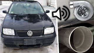 VW TDI Straight Pipe INSANE SOUND CLIPS  straight piped mk4 Jetta TDI [upl. by Alves382]