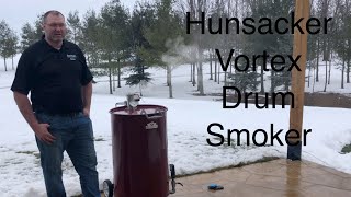 Hunsacker Vortex Drum Smoker w Fireboard 2 Drive [upl. by Thorley]