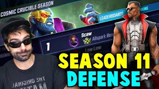 The 2x TIME Crucible CHAMPION Reveals ALL SECRETS  Season 11 Defense  MARVEL Strike Force [upl. by Laflam]