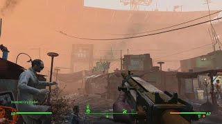 Fallout weird AI jumps off roof in diamond cit WAT THAAA 🧐😂 [upl. by Sueaddaht100]