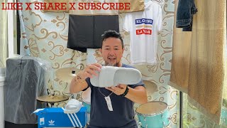 Review amp On Feet ADIDAS ADILETTE 22 SLIDES CLEAR GREY [upl. by Germin492]