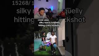 Silky Reacts To Quelly Woo Hitting Crazy Trickshot [upl. by Berta]