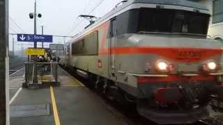 7305 leaving Castelsarrasin on train 871810 the 0703 from Toulouse  Agen [upl. by Hannus]