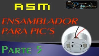 Programación en EnsambladorASM para PICGiro de 2 Motores CD [upl. by Nadeau29]