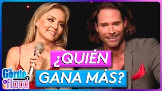 Angelique Boyer y Sebastián Rulli aclaran cómo combinan las finanzas y el amor  El Gordo y La Flaca [upl. by Narcho]