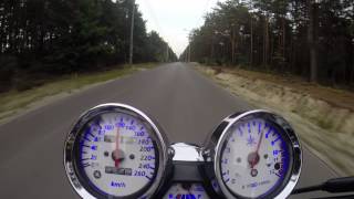 Yamaha XJR 1300 0200 acceleration FULL HD [upl. by Eimmij]