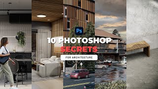 10 PHOTOSHOP SECRETS for Architecture  Tips amp Tricks [upl. by Belen843]