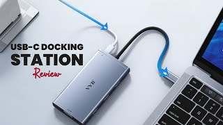 VVB USB C Laptop Docking Station Review Dual Monitor Hub with 2 HDMI amp 100W PD  USBC Hub [upl. by Schwenk]