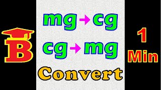 mg to cg cg to mg Conversion [upl. by Nivrae281]