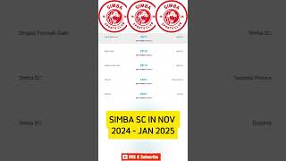 Ratiba ya Simba SC Novemba 2024  Januari 2025 [upl. by Ongineb]