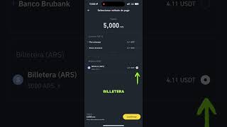 Comprar USDT con pesos Argentinos en Binance [upl. by Kelci186]