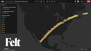 Mapping the 2024 Solar Eclipse Path of Totality [upl. by Eyks]