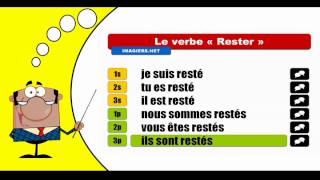 Je conjugue les verbes  Rester  Indicatif Passé composé [upl. by Cirdet]