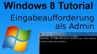 Eingabeaufforderung mit Admin Rechten aufrufen Windows 8 [upl. by Ekaj422]