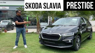 New Skoda Slavia Prestige Walkaround  In English  Auto Quest [upl. by Osnofedli]