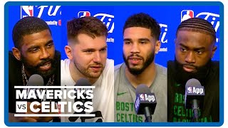 2024 NBA Finals Media Day  Dallas Mavericks and Boston Celtics player interviews [upl. by Oralia]