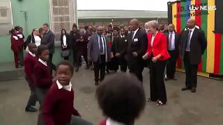 Theresa May dancing to the Steptoe and Son theme tune [upl. by Timms922]