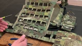 Crye SPC Structured Plate Carrier Cummerbund Installation [upl. by Atinal]