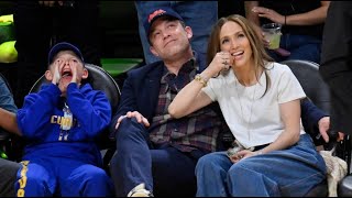 Jennifer Lopez amp Ben Affleck  Lakers VS Warriors NBA 2024 [upl. by Terryl]