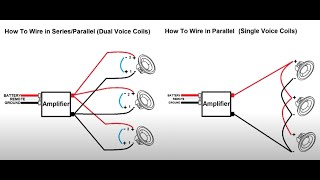 How To Wire Car Subwoofers SVC DVC Ohm Charts  Wiring Diagrams [upl. by Sanchez154]