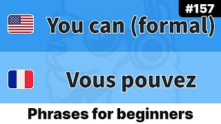 🇫🇷 Daily French for Beginners Pick Up One Phrase Each Day  quotYou can formalquot 157 [upl. by As]