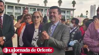 José Eduardo Hernández dialoga con empleados inconformes del Judicial que exigen un aumento salarial [upl. by Hsotnas819]