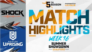 sanfranciscoshock vs BostonUprising  Summer Showdown Qualifiers Highlights  Week 16 Day 1 [upl. by Kling]