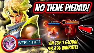 ¡VUELVE A TODOS SUS ENEMIGOS POLVO ¡YIN TOP 1 GLOBAL 933 WINRATE  MOBILE LEGENDS [upl. by Erdnoed]