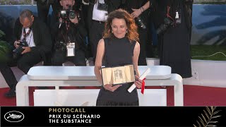 PRIX DU SCÉNARIO – Photocall – PALMARES – English – Cannes 2024 [upl. by Abbotsun]