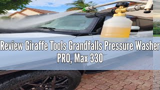 Review Giraffe Tools Grandfalls Pressure Washer PRO Max 3300 PSI 16 GPM Electric Wall Mounted Pow [upl. by Sucitivel]