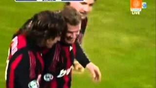 Beckham Goal AC Milan vs Genoa High Quality [upl. by Fennessy]