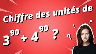 Comment trouver le chiffre des unités avec les congruences [upl. by Mode]