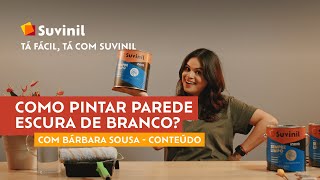 Saiba como pintar parede escura de branco [upl. by Cumine]