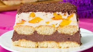 È irresistibile torta di ricotta con biscotti savoiardi e cioccolato  SaporitoTV [upl. by Iinden]