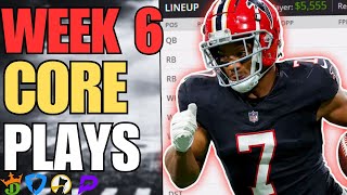 Best DraftKings amp FanDuel NFL Picks  Week 6 [upl. by Olbap]