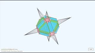 O cuboctaedro cubitruncado e seu dual  The cubitruncated cuboctahedron and its dual [upl. by Orna]