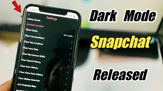 Snapchat Dark Mode Released  OFFICIALLY [upl. by Adnarahs]