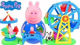 Mejores Videos Para Niños  George Weebles Peppa Pig Fair Huge Playset Fun Videos Children [upl. by Heisel]