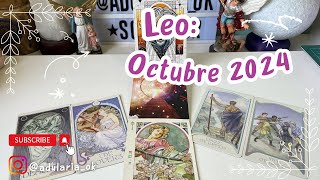 Leo Octubre 2024 Necesitas tomar decisiones 🙌💙 Tarot trabajo y amor leo tarot [upl. by Mikael]