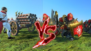 Helblaster Volley Guns VS Infernal Guard Total War Warhammer 3 [upl. by Ailb]