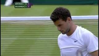 Dimitrov turns on the style  Wimbledon 2014 [upl. by Redmond768]