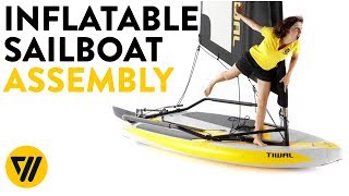 Inflatable Sailboat Assembly  Tiwal 3 [upl. by Demb]