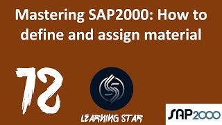 12Mastering SAP2000 How to define and assign material total time43 1 [upl. by Hsemar168]