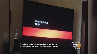 Creepy Emergency Broadcast Alert Hints At End Of The World For Saturday [upl. by Lalitta]