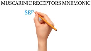 MUSCARINIC RECEPTORS MNEMONIC  How to remember muscarinic receptors [upl. by Nailil]