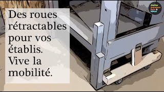 Des roues escamotables pour les établis [upl. by Olimac]