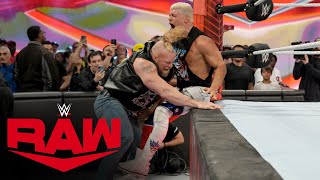 Brock Lesnar tortures Cody Rhodes with the Kimura Lock Raw highlights July 17 2023 [upl. by Keavy]