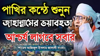 পাখির কন্ঠে শুনুন জাহান্নামের ভয়াবহতা আশ্চর্য লাগবে সবার আজিজুল হক ইসলাম জালালী bangla waz [upl. by Aland160]