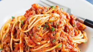 Spaghettis 🍝 sauce bolognaise maison à ma façon recette facile et rapide [upl. by Edlin]